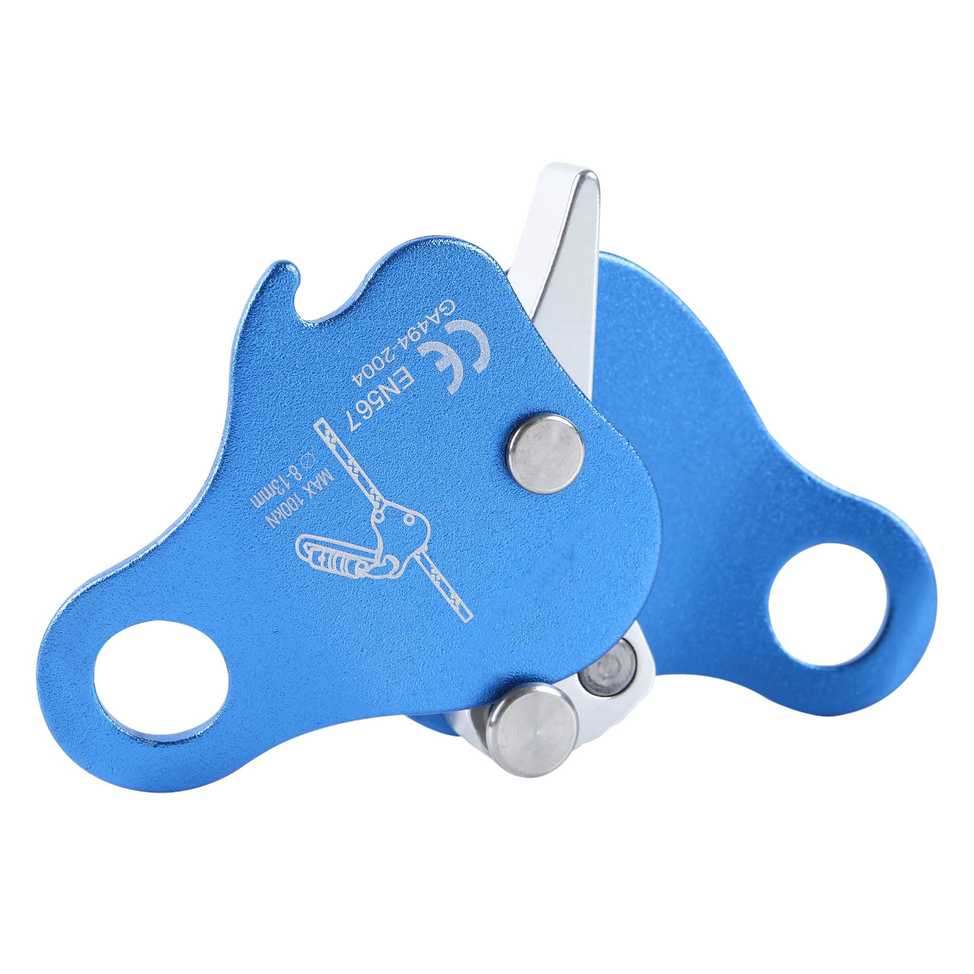 Climbing Fall Protection Device The Riser Protects The Aluminum Magnesium Alloy Rope Clip, which is Used for high-Altitude Operation and Rescue During Climbing Rocks