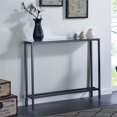 thumbnail image 2 of SEI Furniture Darrin 36" Glass Top Console Table in Gray, 2 of 11
