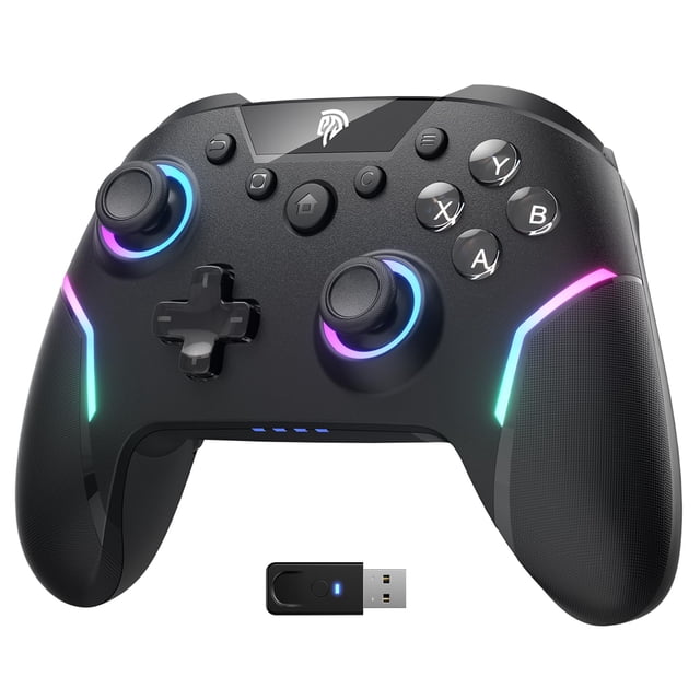 Controlador de juegos inalámbrico EasySMX X20 RGB, giroscopio de 6 ejes