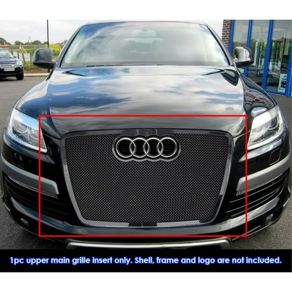 2007-2015 Audi Q7 Not For Prestige And S Line And Tdi Stainless Steel Black Powder Coated Finish 1.8 Mm Wire Mesh Black Wire Mesh Grille
