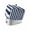 Multicolor, variant on Navy Blue Striped Toaster Cover 2 Slice, Modern Farmhouse Blue White Stripes Dustproof Bread Machine Oven Cover with Storage Pockets, Fits Most Kitchen Toasters Protector