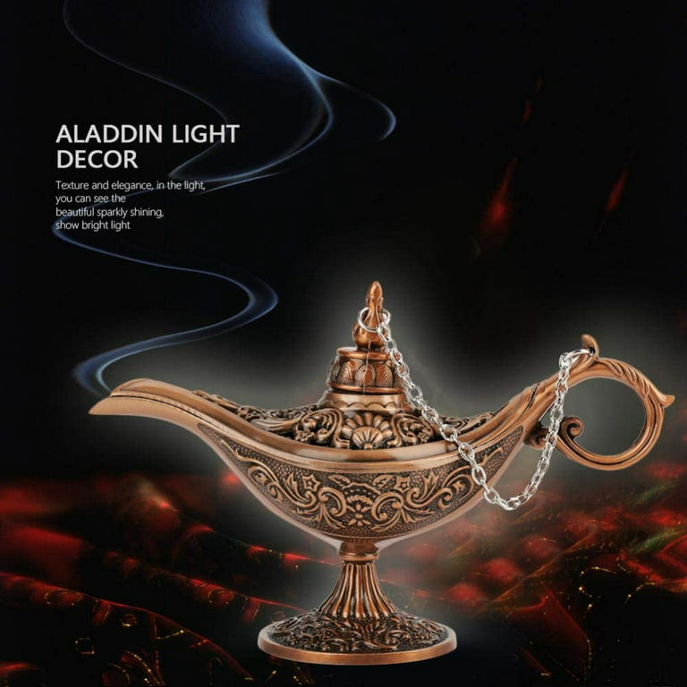 Antique Style Fairy Tale Aladdin Magic Lamp Finialss Tea Pot Genie