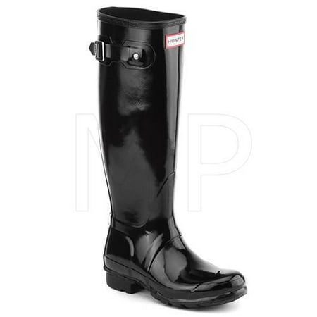 Hunter Original Tall Women's Gloss Rain Boot (Black, Size 10)