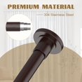 thumbnail image 3 of Gold Shower Curtain Rods - - Spring Tension Shower Rods for Bathroom Adjustable No Drilling No Rust Stainless Steel, 3 of 6