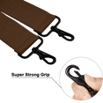 thumbnail image 3 of Buyless Fashion Mens Suspenders - 48" Elastic Adjustable Heavy Duty 2" Wide - X Back With Black Hooks - 5140-Camel, 3 of 7