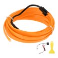 thumbnail image 1 of Cuerda de luz LED EL de 3 metros Unique Bargains, tira de luz brillante para decoración de automóviles, controlador de cableado (12v) amarillo, 1 of 1