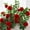 Red, variant on Valentines Flowers,Flores Artificiales,Simulated Peony Flowers, Plastic Artificial Flowers, Living Room Walls Wrapped With Heating, Decoration, And Obstruction, Simulated Plants(Red)
