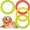 Colorful, variant on 4 Pack Dog Ring Toy Dog Training Chew Toy for Outdoor Aggressive Durable Pet Chewers Floating Toys Puppy Ring for Large Medium Puppy Training (Multicolored,7.48 Inch)