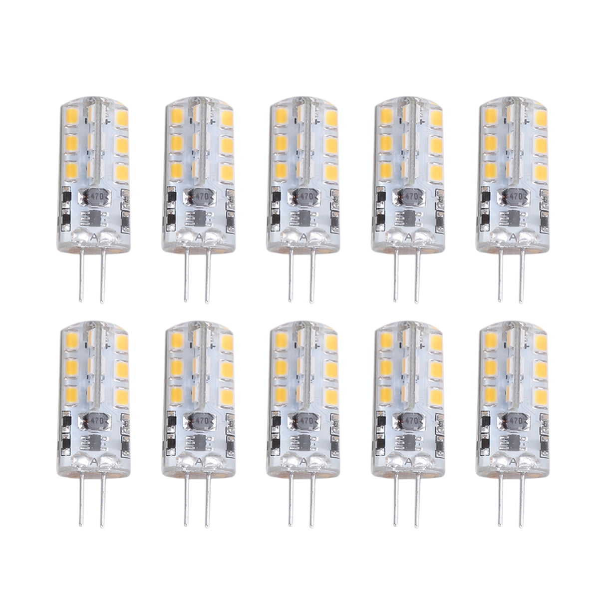 10x G4 LED 2835 SMD Bulbs Halogen Capsule Lamps Lights 12V Warm White 2W 10W 20W 