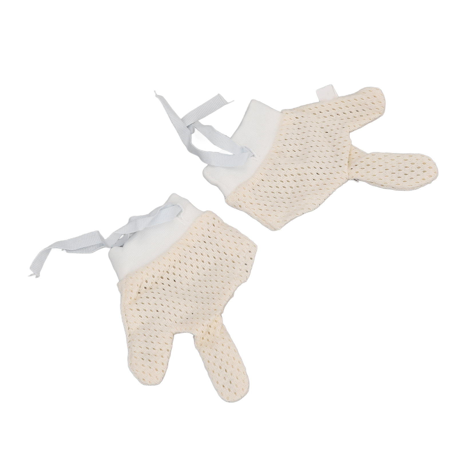 Gant Anti-Succion Pouce Bébé Respirant – Protège-Doigts Doux Unisexe Blanc Pour Garçons Et Filles (15 Mois à 3 Ans)