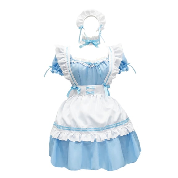 Odeerbi Maid Outfits Makeup Anime Women Lovely Animation Show Outfit Dress Clothes Pink