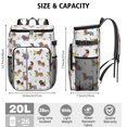 thumbnail image 3 of Travel Cooler Bag - Dachshund Footprint Bone Camping Beer Cooler Backpack with Bottle Opener- Waterproof Insulated Picnic Backpacks - Cooler Bag for Beach, 3 of 6