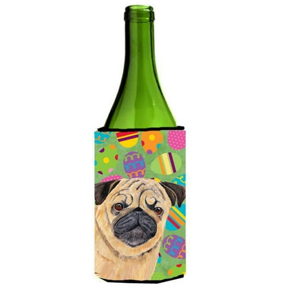 Pug Easter Eggtravaganza Wine Bottle Hugger