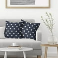 thumbnail image 3 of 4th of July Pillow Covers 18x18 Set of 2, Blue Independence Day Stars Decorative Outdoor Throw Pillows Linen Memorial Day Patriotic Cushion Pillow Covers for Sofa Couch Summer Outdoor Decor, 3 of 5
