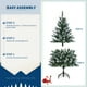 thumbnail image 2 of Árbol de Navidad Artificial de Abeto Lápiz Flocado de Nieve de 6 Pies con Piñas, Pino Navideño Preiluminado con 352 Puntas de Rama, 150 Luces LED, para Decoración Del Hogar, la Oficina y la Fiesta, 2 of 8