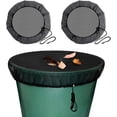thumbnail image 1 of 2 Pcs Réservoir de Pluie net, Filet de Protection pour Baril de Pluie avec Cordon de Serrage, Filet de Protection Réglable, Protection contre les Moustiques et les Feuilles, 1 of 1