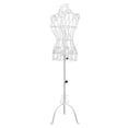 thumbnail image 5 of yotijay Female Mannequin Adjustable Height Iron with Tripod Base Torso Half Body Manikin White, 5 of 9