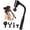 Black, variant on LumixPro Extended Handle Massage Gun, 6 Heads Deep Tissue Back Massager, 6 Speeds Percussion Muscle Massager for Pain Relief, Cordless for Home Gym