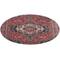 thumbnail image 5 of Sarouk Farahan Arak West Persian Rug Print Round Carpet Circle Rug Outdoor Patio Area Rug Washable Large Area Rugs Hallway Room Decor Fitness Mats, 5 of 8