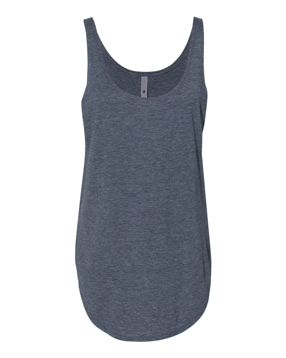 Next Level Ladies' Triblend Racerback Tank – Vintage Navy, Ultra Soft Jersey - View #3