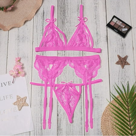 

Lingerie For Women Naughty Ladies Lingerie Lace Strap Garter Belt Fashion Lingerie Set