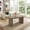 Brown, variant on COZONY 63" Oval Dining Table, Farmhouse Kitchen Table with Sturdy Wooden Base, Large Dining Table for Living Room Office, Natural