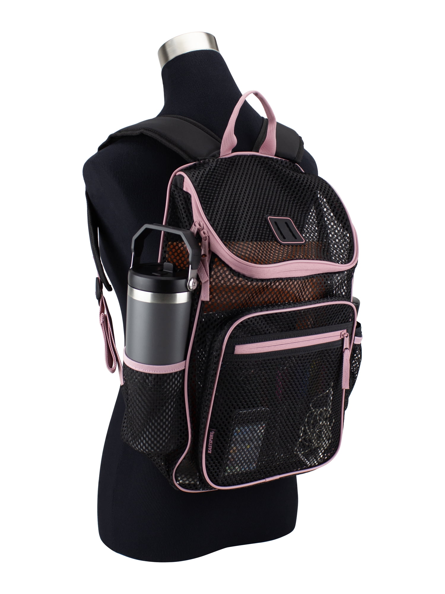 Eastsport Myth Pro Top Loader Mesh Backpack, Black/Lilas
