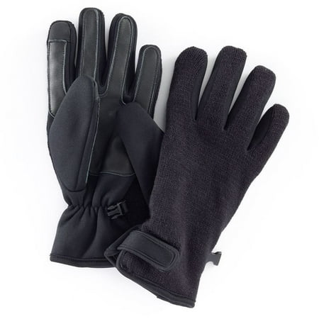 Apt. 9 Knit Fusion Texting Gloves Men Black (Best Mens Gloves Uk)