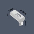 thumbnail image 7 of Fancing USB C Adapter,90 Degree Up and Down Angle USB Type C Male to Female 40Gbps 8K Extender PD 140W Fast Charging,Connector Compatible for Samsung, and More USB-C Device (2 Pack), 7 of 7