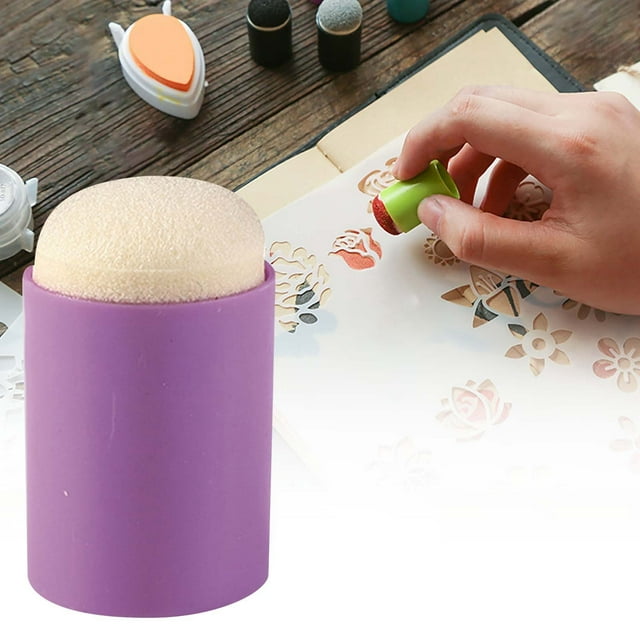 Riforla Pet Ink Pad Finger Applicator Tool for Journals and Craft Projects Office&Craft&Stationery Purple