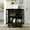 Black, variant on Buffet Cabinet with Double Glass Doors and Drawer, Modern Wooden Storage Sideboard for Living Room, Dining Room, Hallway Entryway, Black