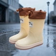thumbnail image 3 of RXMEKW Short Rain Boots for Women, Japanese Style Solid Color Waterproof High Top Rain Boots, 3 of 5