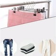 thumbnail image 2 of Metal Clothes Hangers with Clips | Heavy Duty Skirt Dress Shirt Blouse Coat Organizer | Space-Saving Foldable Design | 10 Pack | 30cm x 12cm | Multi-Purpose Wardrobe Closet Hanging Solution, 2 of 9