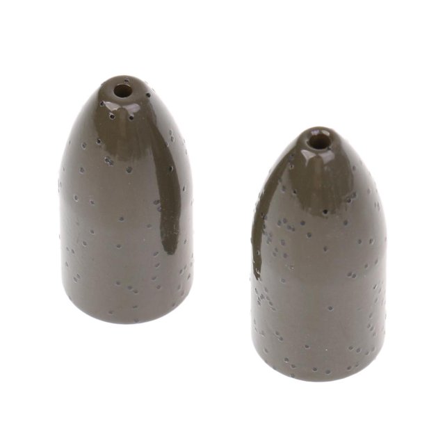 Tungsteno Sinker Worm / Flipping Weights Bass Fishing Sinker Sin 21g 2 piezas shamjiam Peso de aleación de cobre de pesca