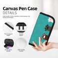 thumbnail image 2 of Fotbe Cute Cat Paw And Dog Pattern Pencil Case,Canvas Pen Case, Multi- Slot Pencil Pouch, Portable Pencil Bag, Pen Case for& Office, Makeup Bag ,Zipper Pouch, 2 of 6