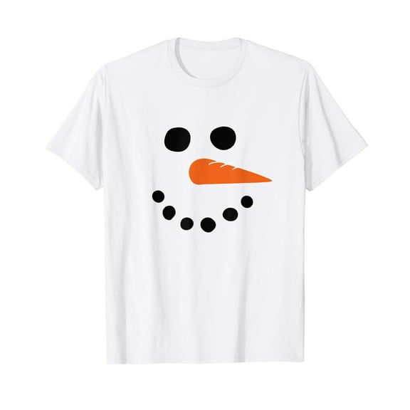 Winter Snowman Face T-Shirt