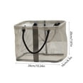 thumbnail image 2 of Mesh Wash Bag Portable Organizer For Toiletries And Beach Gear With Wide Opening And Handle, Lightweight Polyester Mesh Tote For Travel, Camping, Gym And Home Use, 2 of 6