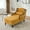 Mustard yellow, variant on CQSXDA Oversized Chaise Lounge Indoor Fabric Single Sofa Bed Wide Seat Upholstered Lazy Sleeper Chair Set,Mustard yellow