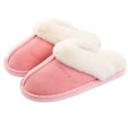 thumbnail image 1 of House Slippers Fashion Skid-proof Warm Plush Winter Slippers Slip-on Slippers, 1 of 10