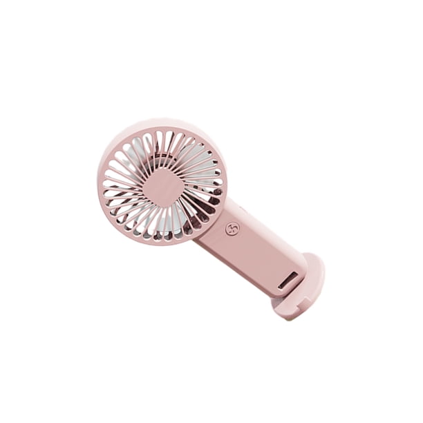Ounissouiy Mini ventilador de carga USB ajustable de 3 modos con Base para viajar, senderismo, ventiladores de refrigeración recargables, soporte Accesorios para electrodomésticos Rosa
