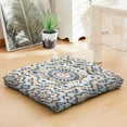 thumbnail image 7 of Boho Square Floor Pillow for Adults 22in, Dutch Velvet Meditation Cushion for Sitting, 7 of 7
