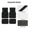 thumbnail image 4 of Naloa Dinosaur Car Foot Mat Set of 4 Pieces - Universal Floor Liner Neoprene Full Set Floor Mats for Cars Trucks SUV, 4 of 7