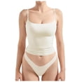 thumbnail image 1 of Camiseta sin mangas sexy de cuello cuadrado y tirantes ajustables para mujer - XS-XL, 1 of 8