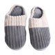 thumbnail image 3 of Pantuflas de invierno para mujer, diseño ergonómico, suaves, antideslizantes, agradables para la piel, cálidas, para el hogar, color gris 38-39, 3 of 15