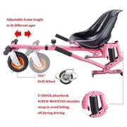 All In One Hover Cart Attachment For Hoverboard - Transform your Hoverboard into a Go Kart with Hovercart - Pink
