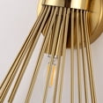 thumbnail image 4 of Mid-Century Gold Starburst 2-Light Wall Sconce for Bathroom Hallway & Bedroom, 4 of 9