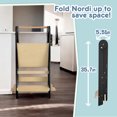 thumbnail image 4 of HARPPA Foldable Kitchen Step Stool for kids, Adjustable Height Toddler Standing Tower, Black, 4 of 6
