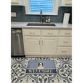 thumbnail image 3 of Shih Tzu Black White Welcome Machine Washable Memory Foam Mat, 3 of 4