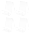 thumbnail image 1 of MasteelfCA 4pcs Acrylic Book Rack Clear Desktop Bookshelf Tabletop Business Card Holder, 1 of 8