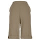 thumbnail image 5 of Pantalones de Ajuste Seco de las Mujeres Botón de Color Sólido Laminado Borde Pantalones de Lino, Trajes Del Cuerpo para los Pantalones de las Mujeres Capris de Cinco Puntos con Tela Elástica Transpi, 5 of 6